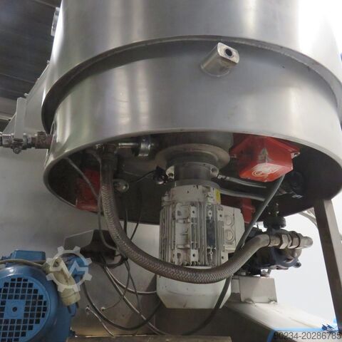 120 Liter 4 PS Edelstahl 3C Vakuum-Dissolver Mischer Doppelwandmantel 3C FRANCE vacuum dissolver mixer