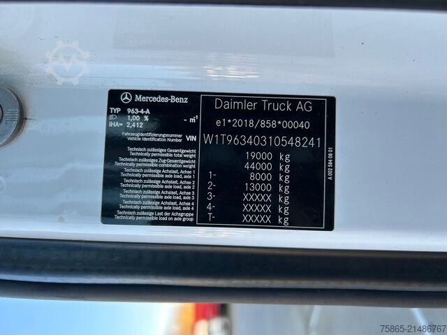 Standard-SZM Mercedes-Benz Actros 1845 Gigaspace / Tacho V2 / PTO - Hydrau...