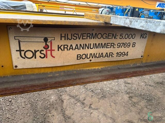 Grúa puente Demag de 5000 kg, 1994 Demag 5000kg