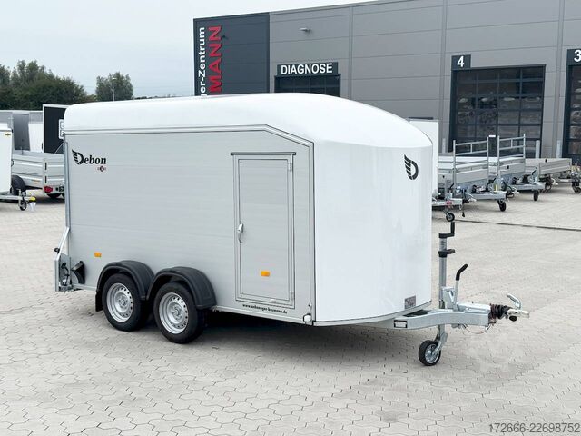 Koffer aanhanger Debon CHEVAL LIBERTE DEBON C700 ALU ROADSTER WEISS +SEITENTÜR