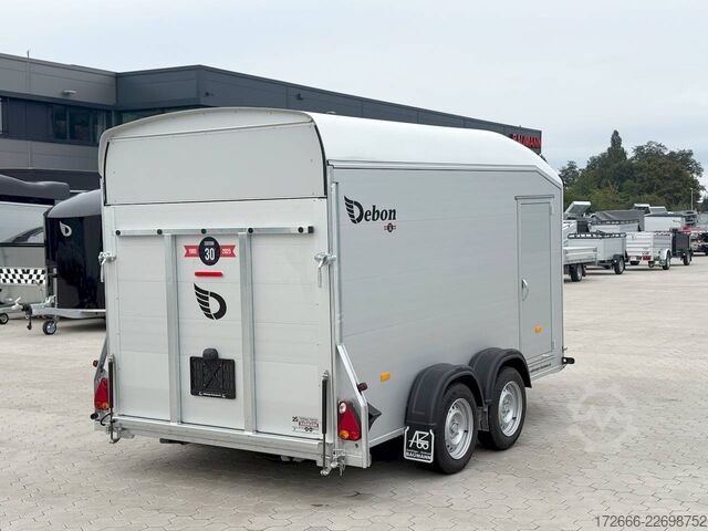 Koffer aanhanger Debon CHEVAL LIBERTE DEBON C700 ALU ROADSTER WEISS +SEITENTÜR