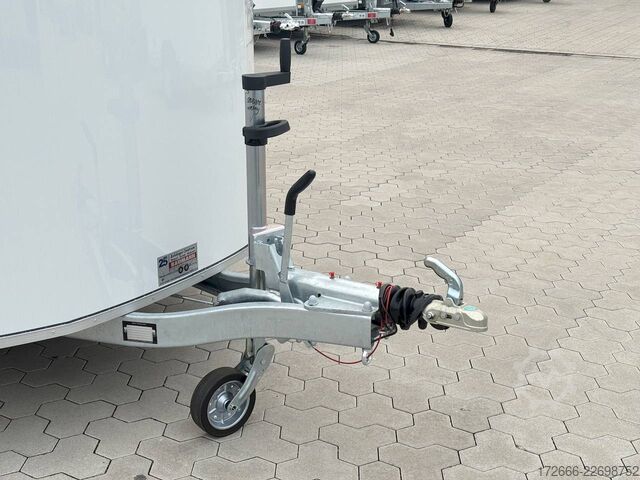 Koffer aanhanger Debon CHEVAL LIBERTE DEBON C700 ALU ROADSTER WEISS +SEITENTÜR