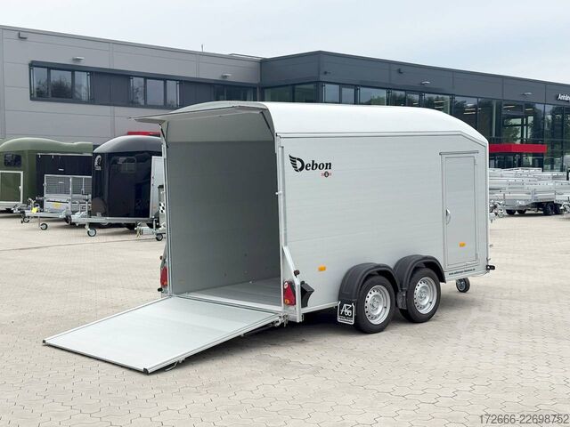 Koffer aanhanger Debon CHEVAL LIBERTE DEBON C700 ALU ROADSTER WEISS +SEITENTÜR