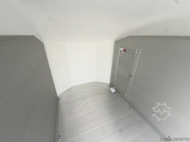 Koffer aanhanger Debon CHEVAL LIBERTE DEBON C700 ALU ROADSTER WEISS +SEITENTÜR