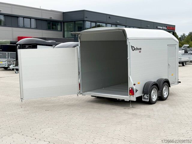 Koffer aanhanger Debon CHEVAL LIBERTE DEBON C700 ALU ROADSTER WEISS +SEITENTÜR