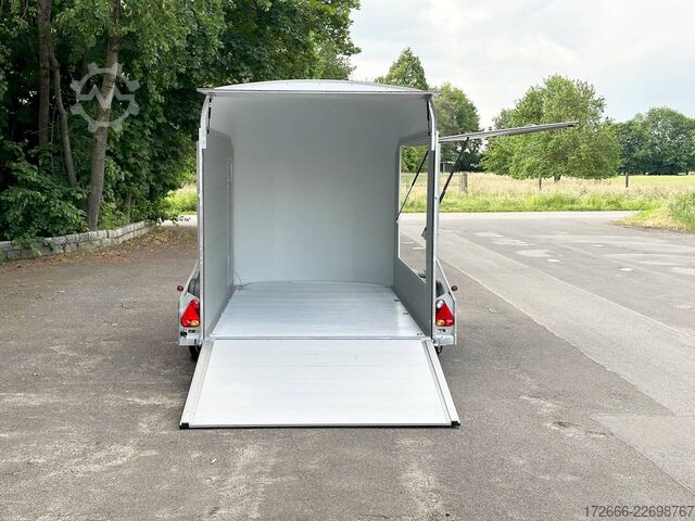 Koffer aanhanger Debon CHEVAL LIBERTE DEBON C700 ALU ROADSTER SCHWARZ +SEITENKLAPPE +SEITENTÜR