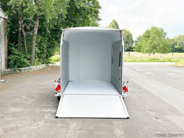Koffer aanhanger Debon CHEVAL LIBERTE DEBON C700 ALU ROADSTER SCHWARZ +SEITENKLAPPE +SEITENTÜR