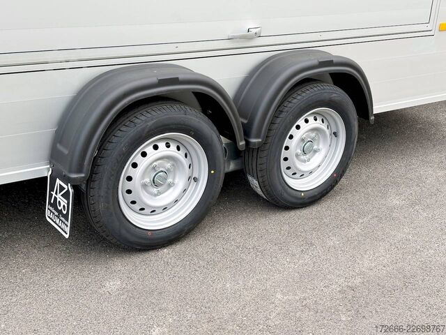 Koffer aanhanger Debon CHEVAL LIBERTE DEBON C700 ALU ROADSTER SCHWARZ +SEITENKLAPPE +SEITENTÜR