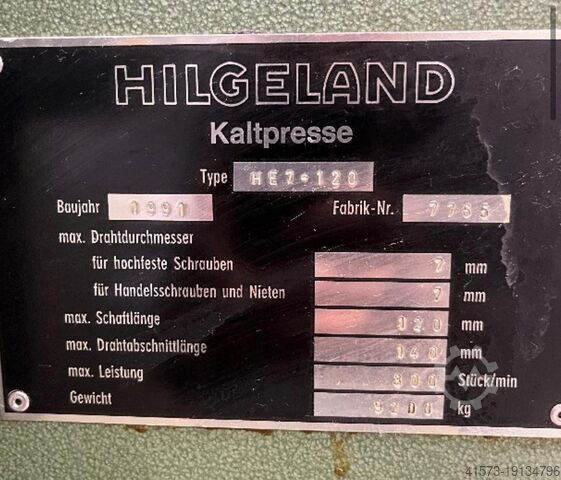 Drukpers HILGELAND HE7-120