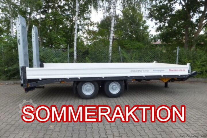 Lavtloader trailer Möslein TTT 13- 6,28 Weiß  Neuer Tandemtieflader 13 t GG