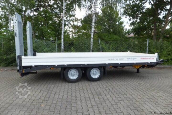Lavtloader trailer Möslein TTT 13- 6,28 Weiß  Neuer Tandemtieflader 13 t GG