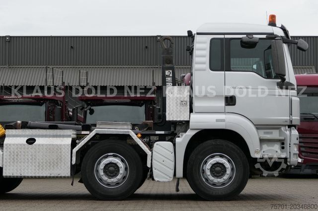 Camião porta-contentores de gancho MAN TGS 35.440 Abrollkipper HIAB Retarder Euro 5