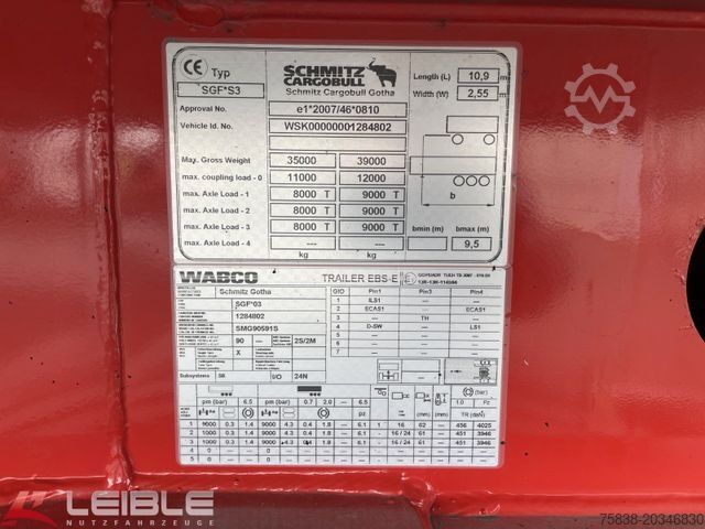 Semi-reboque basculante SCHMITZ CARGOBULL SKI24 SL 9.6 *45m³ Kippmulde*Getreideschieber*