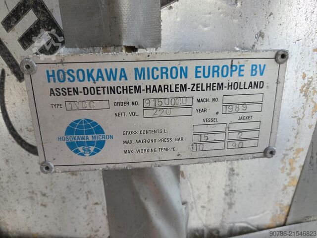 Hosokawa Nauta vacuum dryer 100 liter Hosokawa 