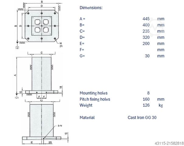 Spændeterning NN Plt 400 x 400