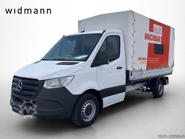 Βαν με κουρτίνα πλευράς Mercedes-Benz Sprinter 315 CDI Pritsche Plane KlimaA