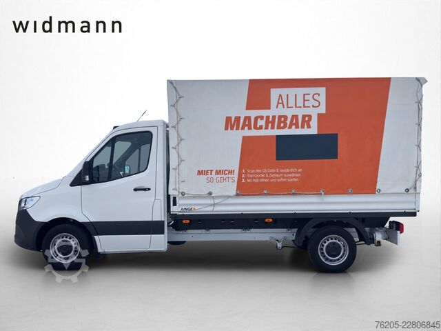Βαν με κουρτίνα πλευράς Mercedes-Benz Sprinter 315 CDI Pritsche Plane KlimaA