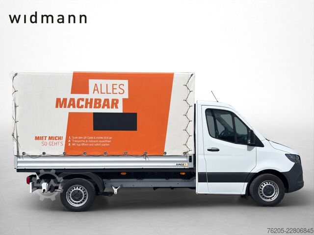 Βαν με κουρτίνα πλευράς Mercedes-Benz Sprinter 315 CDI Pritsche Plane KlimaA