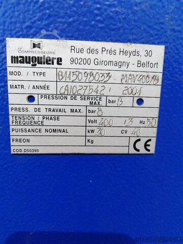 Skruvkompressor Mauguiere MAV400