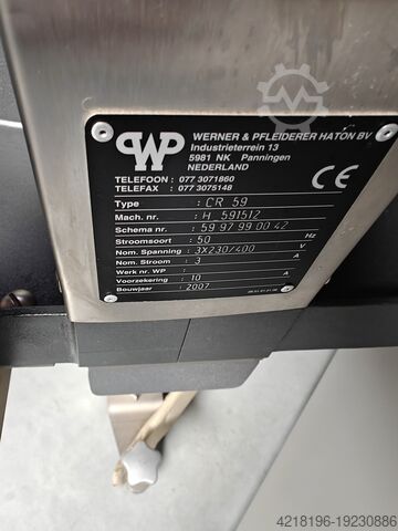 Rodillo de pan WP HATON ROUNDER CR 59