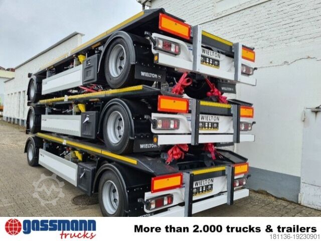 Afzetcontainer-aanhangwagen Wielton PS2P70B Abrollanhänger bis 7,25 m Behälter