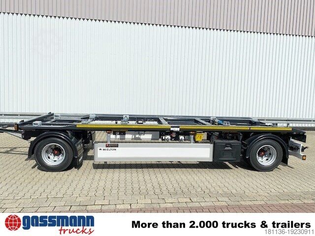 Afzetcontainer-aanhangwagen Wielton PS2P70B Abrollanhänger bis 7,25 m Behälter