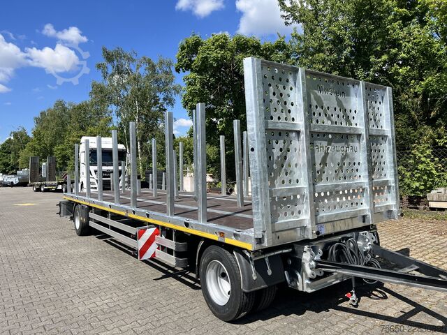 Open aanhangwagen Möslein T 2 Plato 8,6m  2 Achs Jumbo- Plato- Anhänger