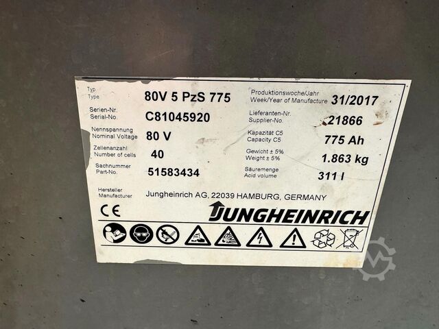 S+UVV 07/27, zijdelingse bescherming, elektrisch, 6.532 uur Jungheinrich EFG 430