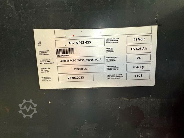 06/2023 Batteri S + UVV 07/27 Sideskærm. Linde E 18