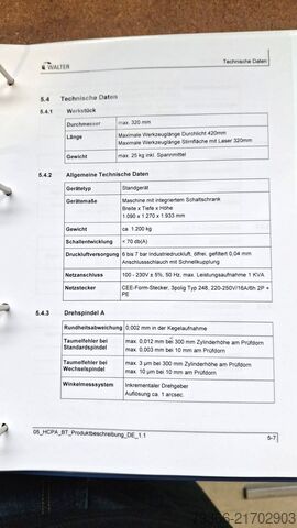 Merne mašine Walter HELICHECK ADVANCED
