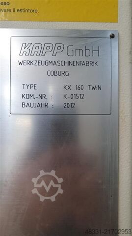 Fogaskerék-köszörűgép KAPP KX 160 Twin