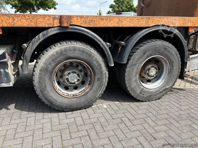 Platte bak Renault Kerax 380 6x4 Full Steel / Hiab 166B-3 / Remote...