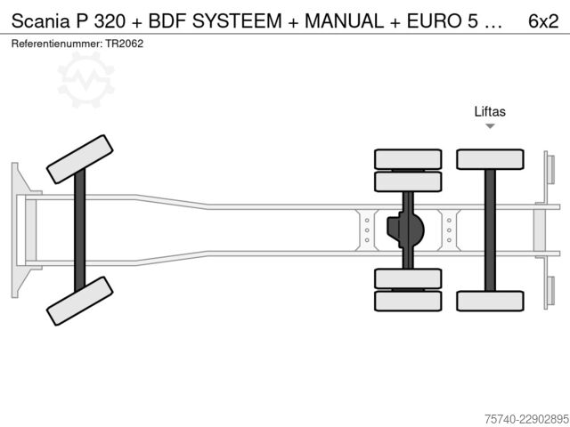  Scania P 320 + BDF SYSTEEM + MANUAL + EURO 5