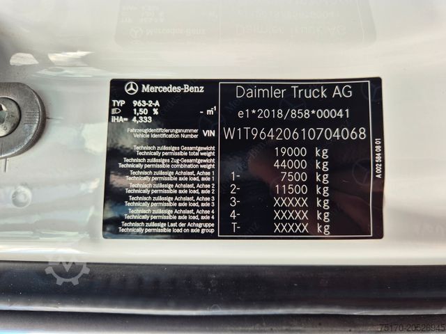 Τρίπλευρο ανατρεπόμενο φορτηγό MERCEDES-BENZ Arocs 1935 K 4x2 Meiller AHK Navi PPC Klima