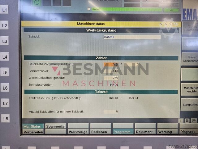 Verticale draaibank EMAG VL5i