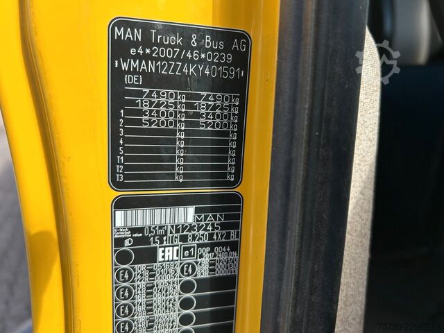 Three-way tipper van MAN 8.250 TGL DOKA MEILLER 3-SKipper 4x2