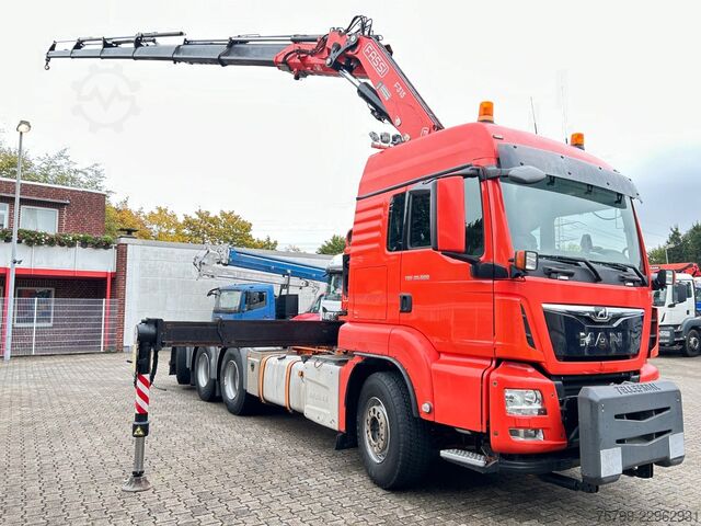 Truck mounted crane MAN 35.500 TGS Abroller mit Fassi F315RA.2.26 Kran