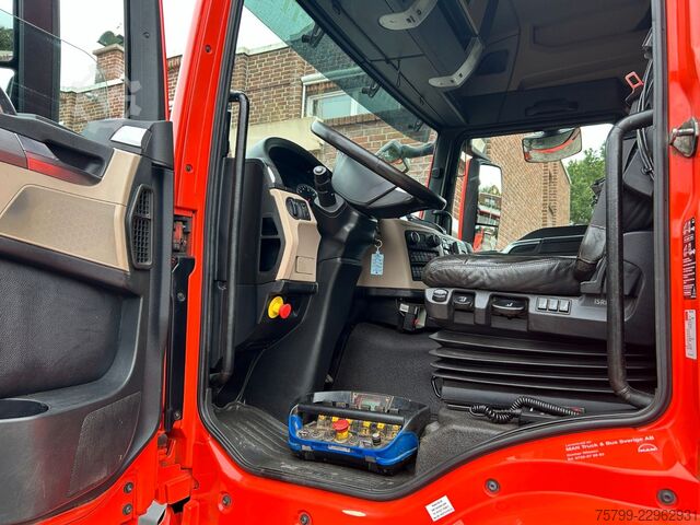 Truck mounted crane MAN 35.500 TGS Abroller mit Fassi F315RA.2.26 Kran