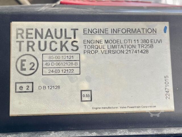 Stočni transport Renault C380 382430 km,  chicken transport,  EURO 6, PA...