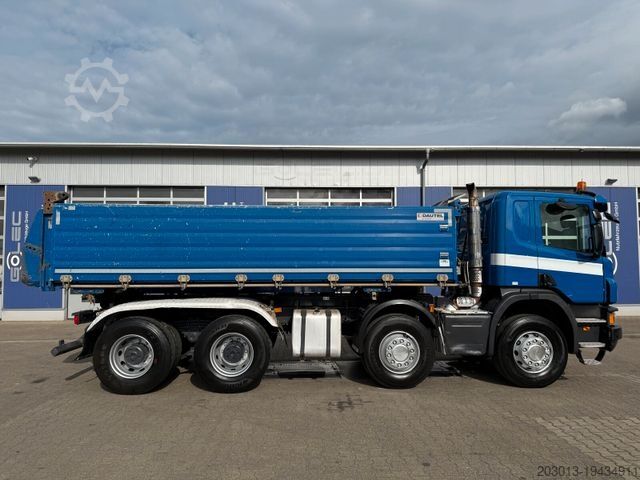 Třístranný sklápěč SCANIA P 410 8x4 Dreiseitenkipper DAUTEL