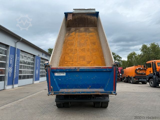 Camion ribaltabile trilaterale SCANIA P 410 8x4 Dreiseitenkipper DAUTEL