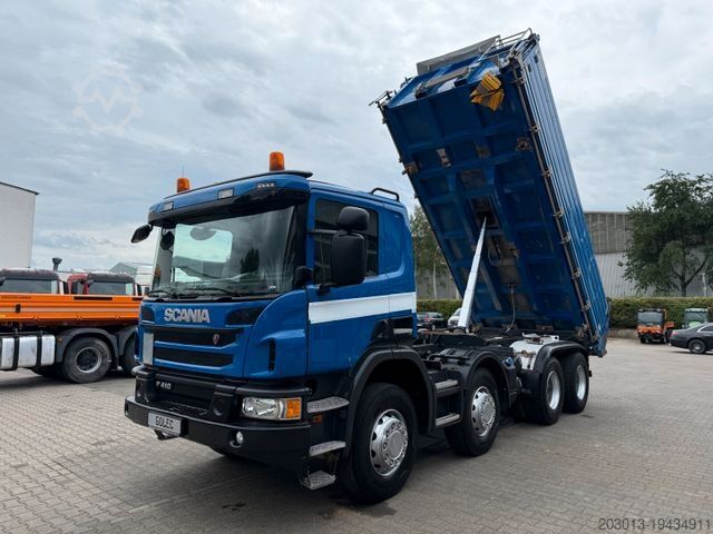 Třístranný sklápěč SCANIA P 410 8x4 Dreiseitenkipper DAUTEL