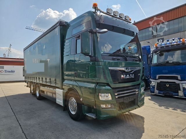 Plattewagen met zeil MAN TGX 26.500 *LBW * LENK-/LIFT * STANDKLIMA * TOP