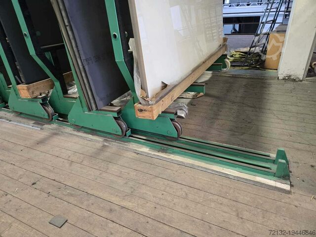 Armazém compacto para vidro  Kompaktlager