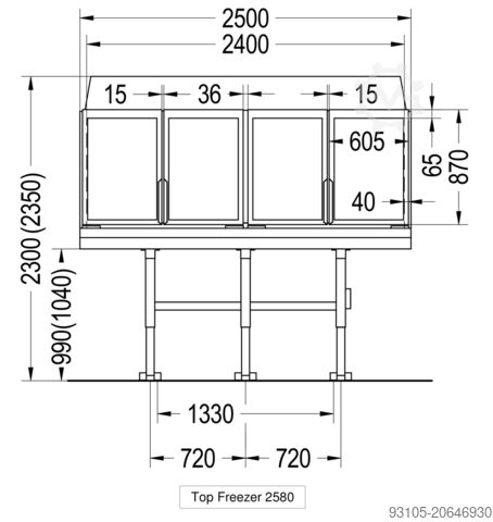 SET : AHT Miami 250 + EPTA 250 AHT / Carrier Miami 250 / Top - Freezer 250