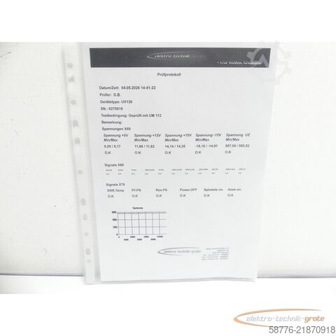 Componente Heidenhain UV 130 ID 324 998-03 SN8275519 - generalüberholt m. 3 Mon. Gewährl.