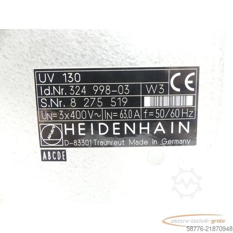 Komponenta Heidenhain UV 130 ID: 324 998-03 SN: 8275519 im Austausch (Exchange)