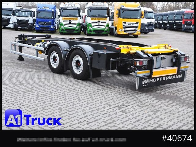 Roll-off dorse HUEFFERMANN HTSA 18.77, Tandem, Schlitten, oben gekuppelt,