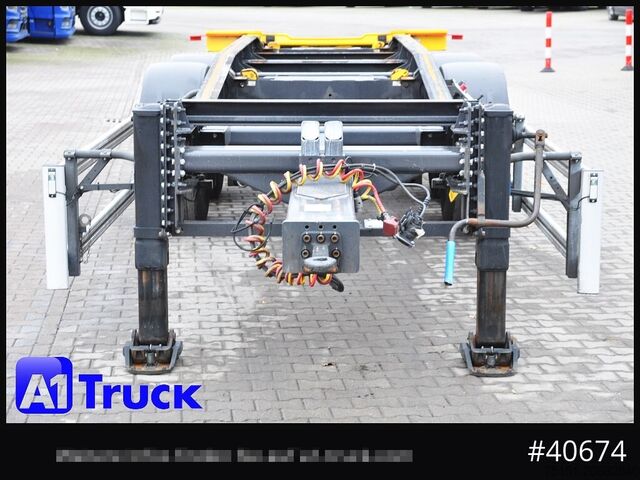 Roll-off dorse HUEFFERMANN HTSA 18.77, Tandem, Schlitten, oben gekuppelt,