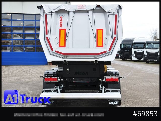 Kiperska poluprikolica REISCH Mega 25m³ Lift Stahl SAF 4X4 Allrad 1350mm